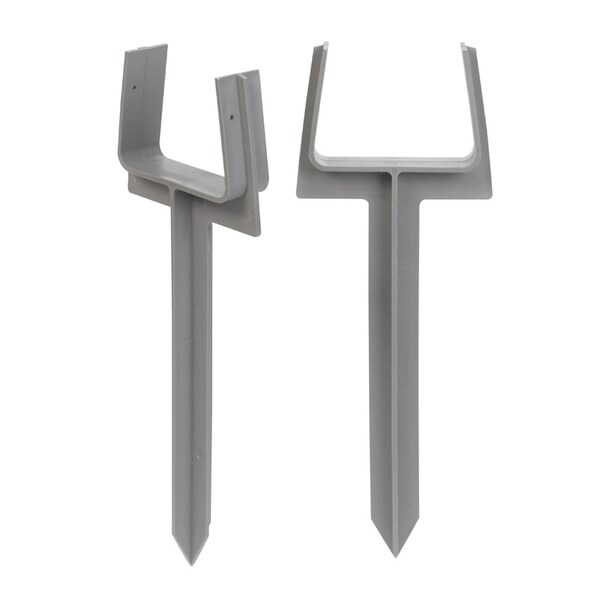 Amerimax Home Products Amerimax 10.5 in. H X 3 in. W X 2 in. L Gray Vinyl K Downspout Anchor 85210 - main